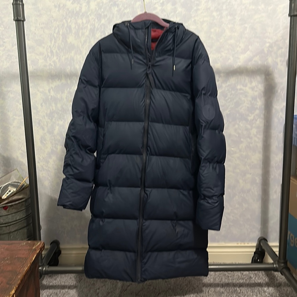 Rains Puffer Rain Winter Jacket Men Size S/M